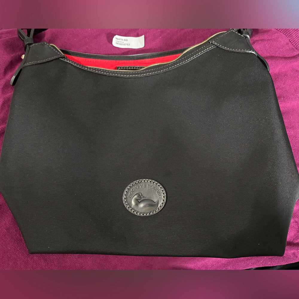 Dooney & Bourke Black Nylon Large Erica Bag